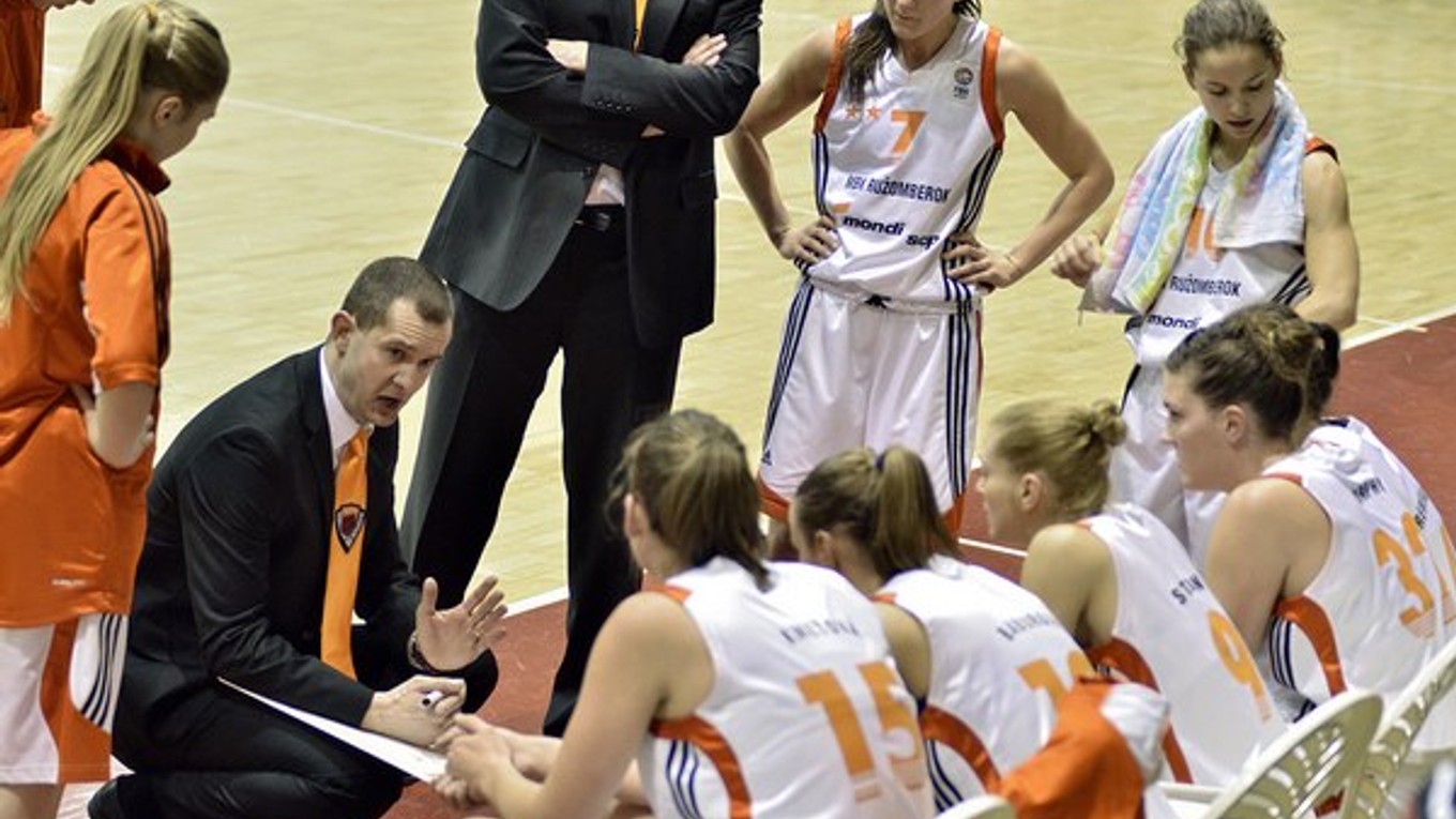 Basketbalistky Ružomberka počas minulej sezóny.