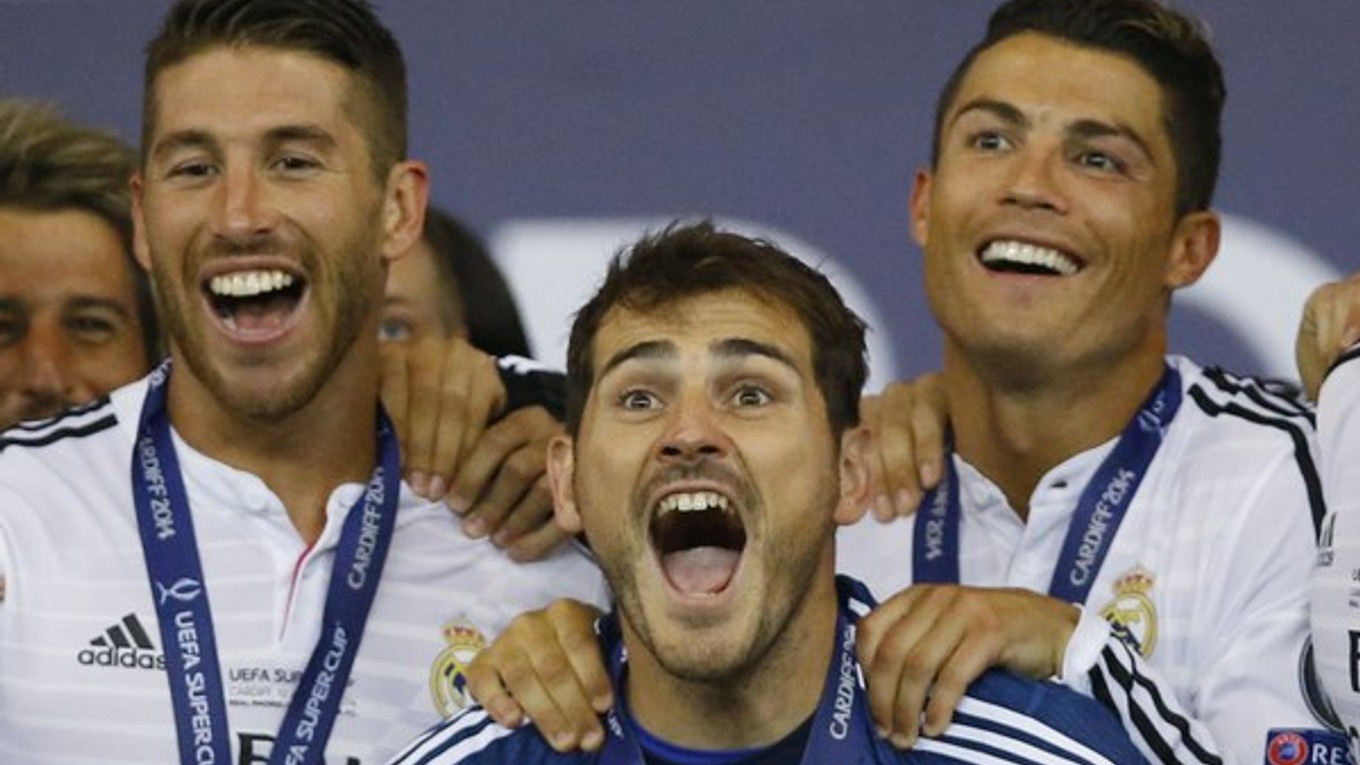 Hráči Realu sa tešia z futbalového superpohára