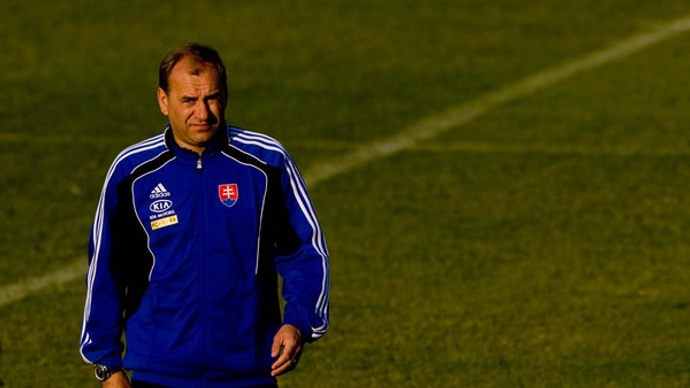 Vladimír Weiss starší počas MS vo futbale 2010.