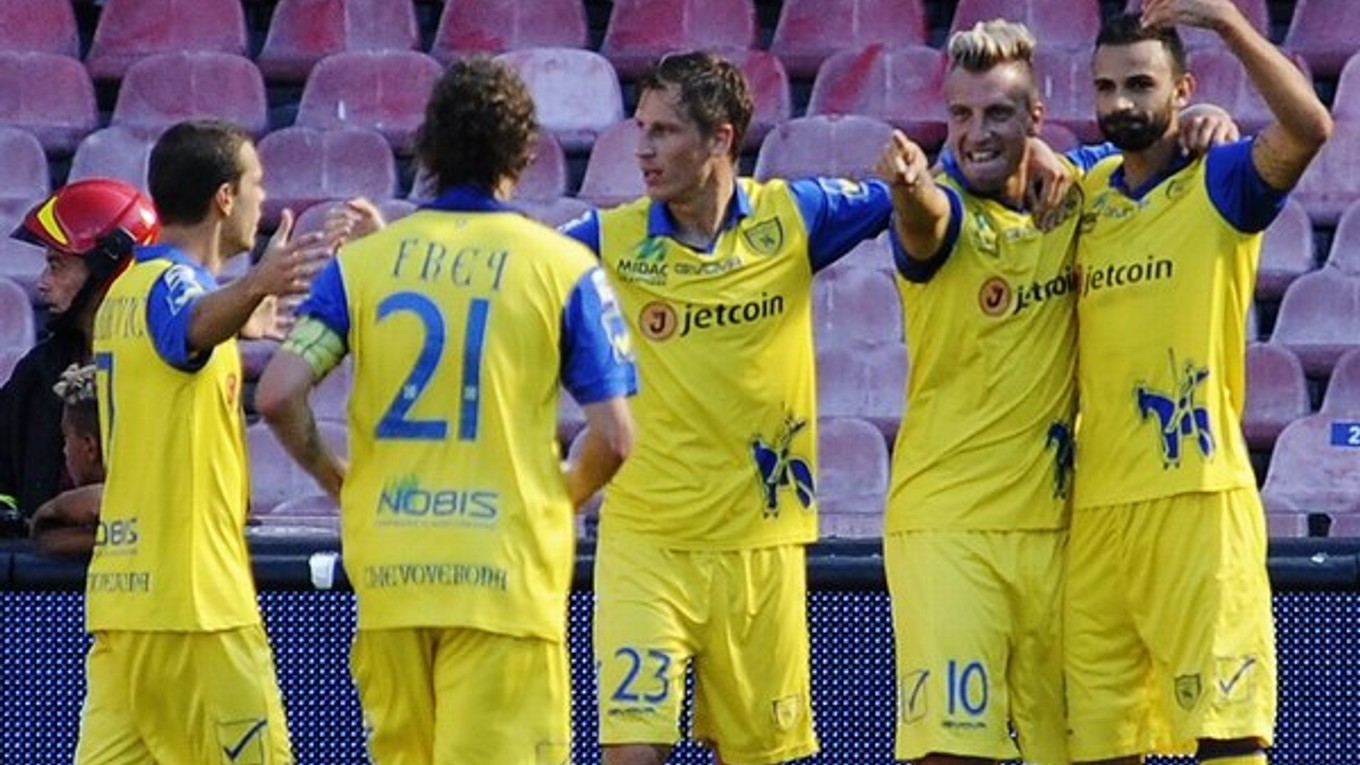 Futbalisti Chieva Verona.