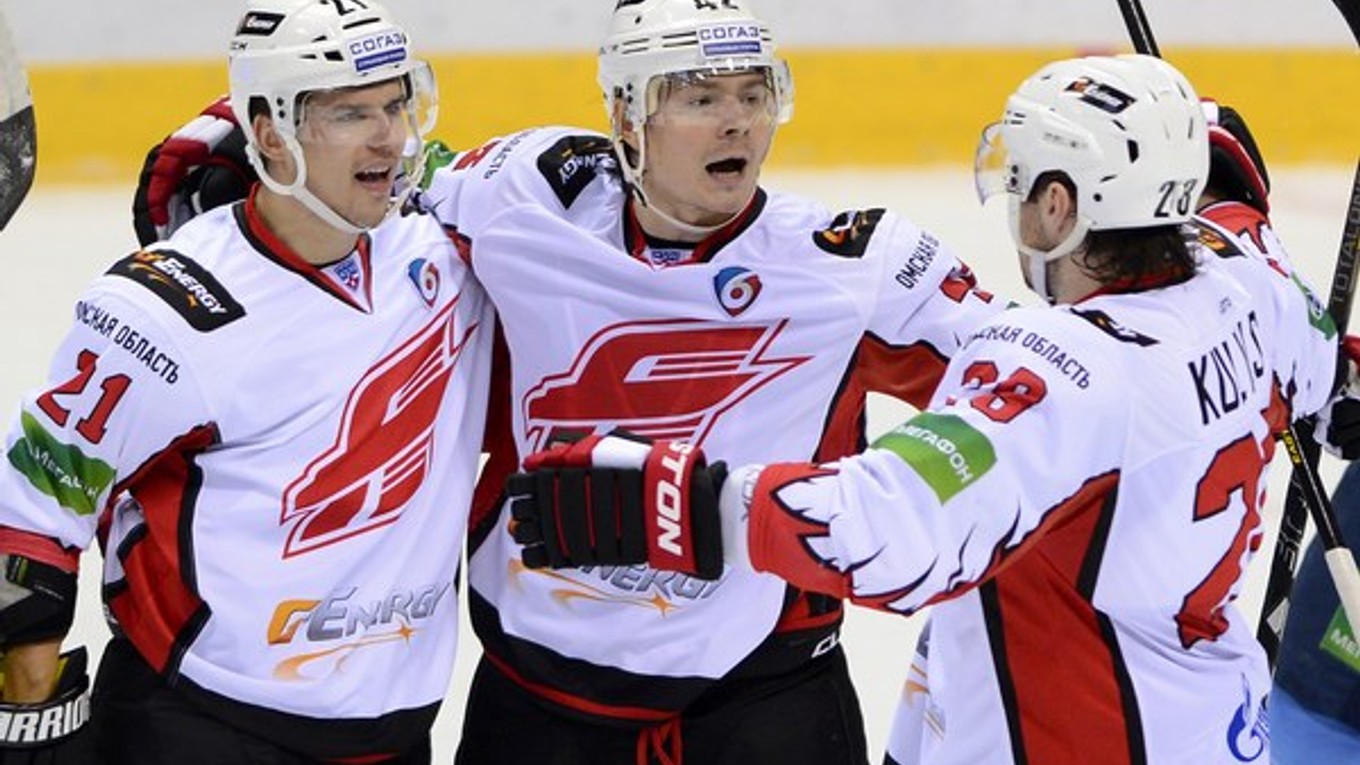Radosť hráčov Omska.