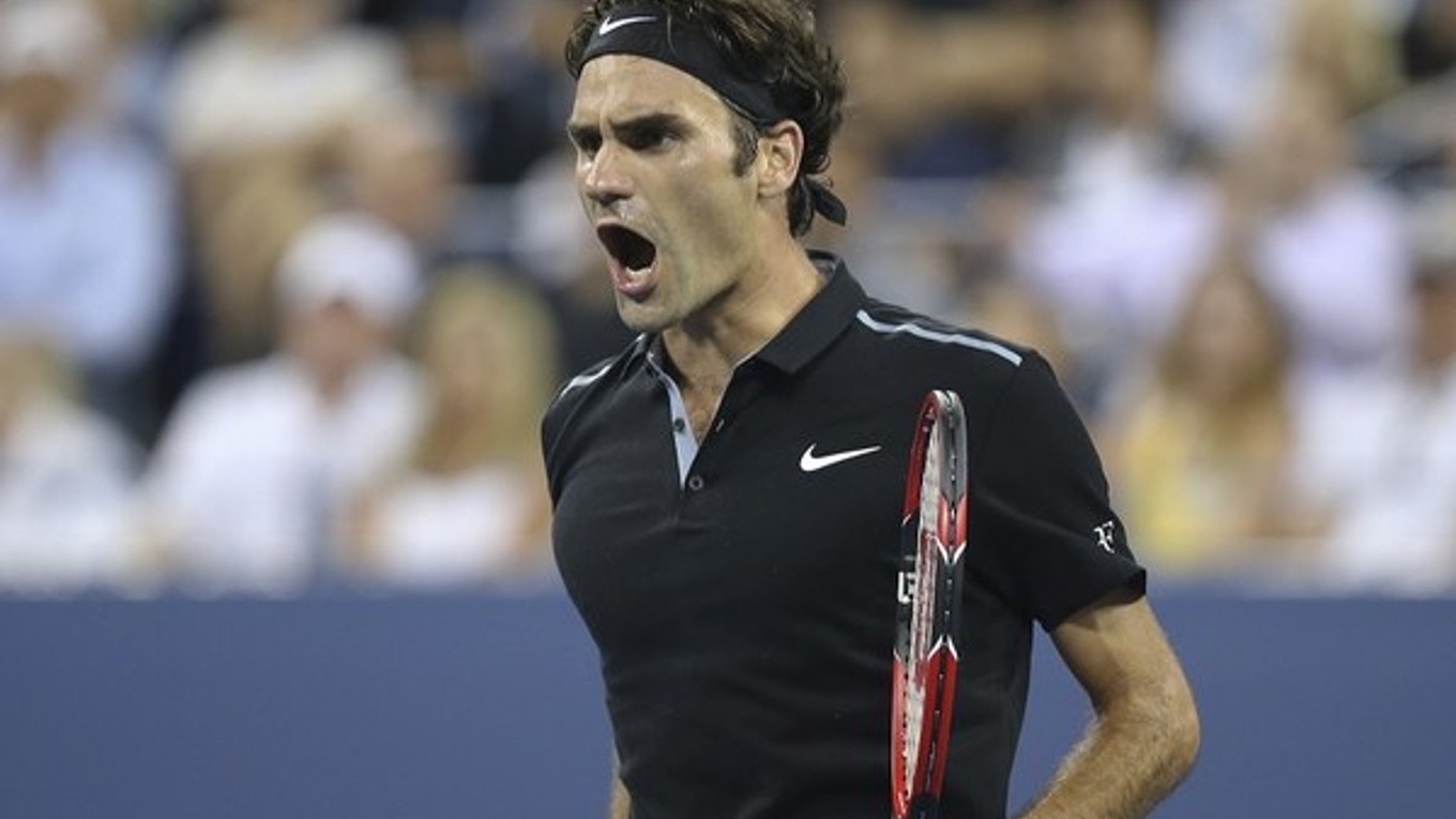 Roger Federer počas US Open.