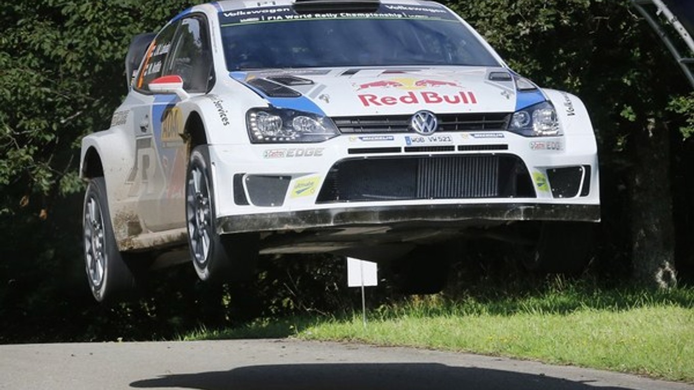 Latvala počas Rely Nemecka.