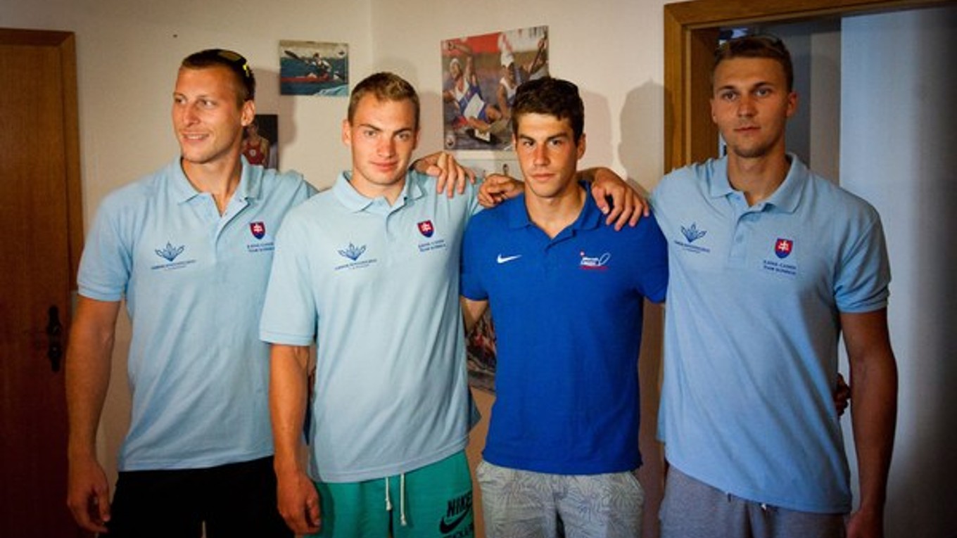 Zľava: Gábor Jakubík, Matej Michálek, Marek Krajčovič a Viktor Demin.