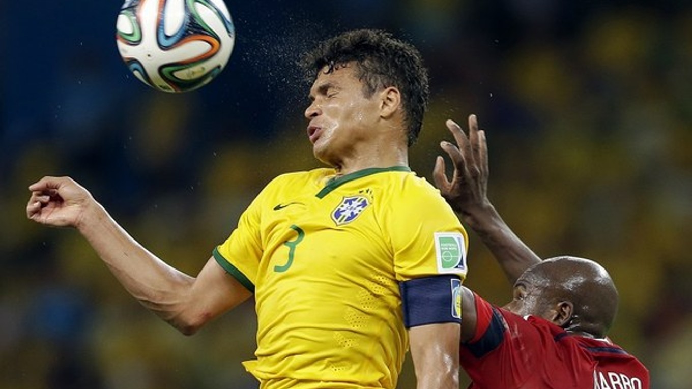 Thiago Silva počas MS v Brazílii.