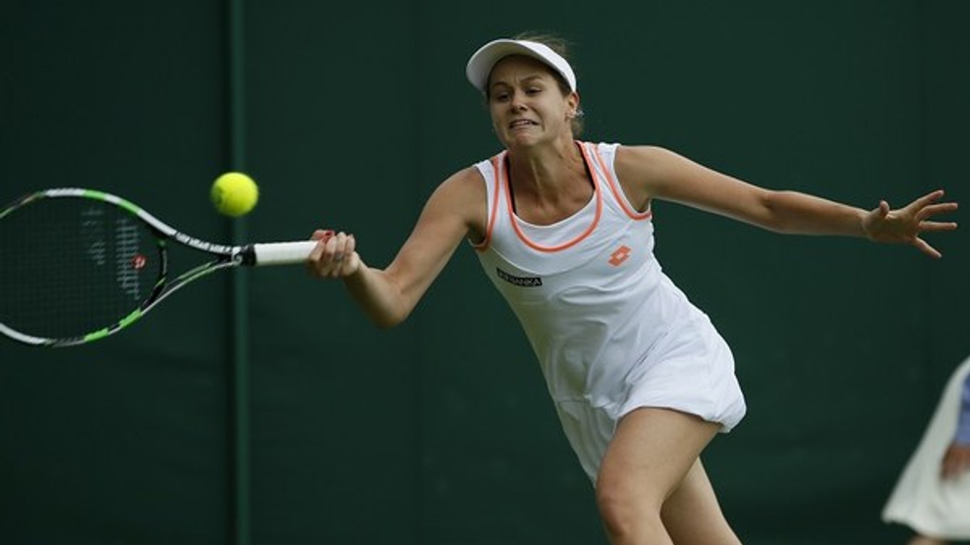 Jana Čepelová počas tohtoročného Wimbledonu.