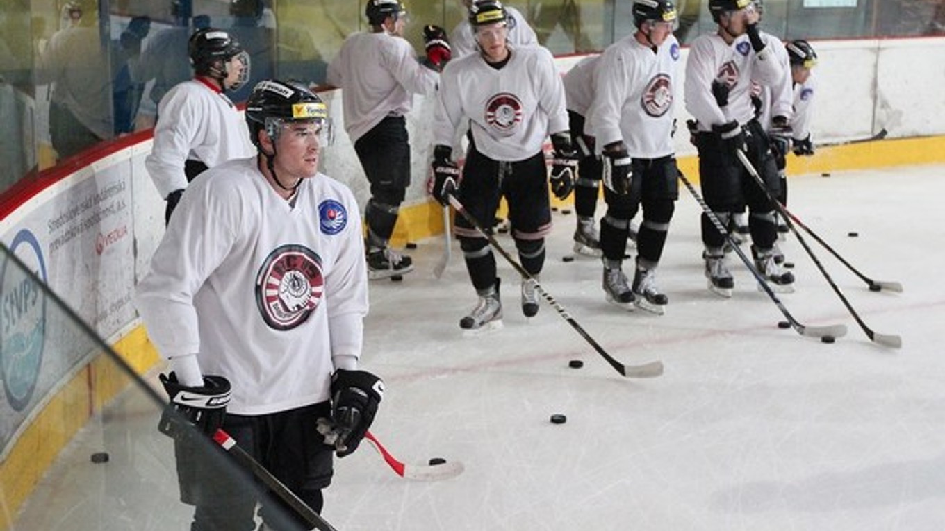 Hokejisti Banskej Bystrice počas predsezónnej prípravy.