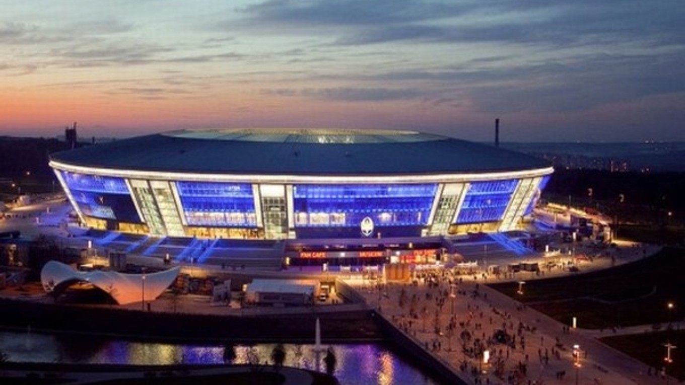 Futbalová Donbas aréna v Donecku.