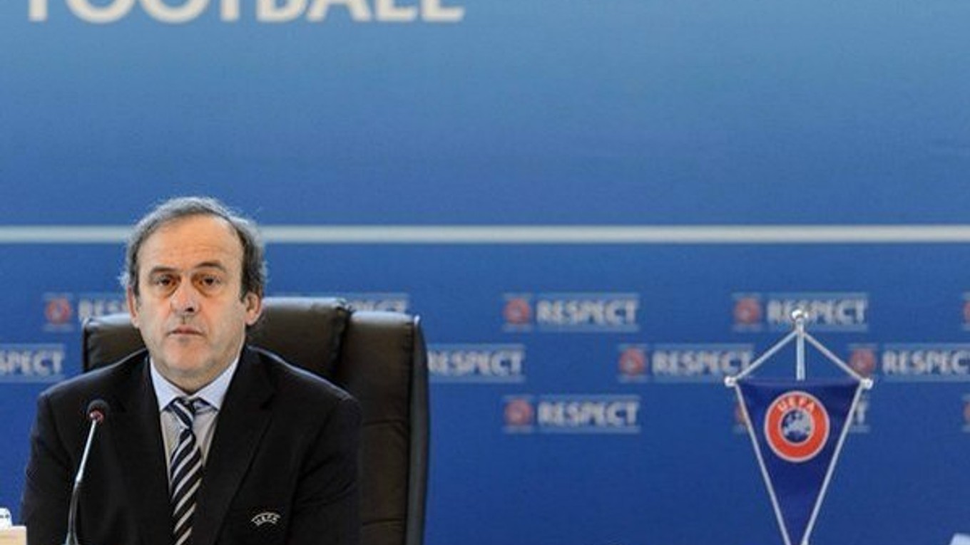 Prezident UEFA Michel Platini.