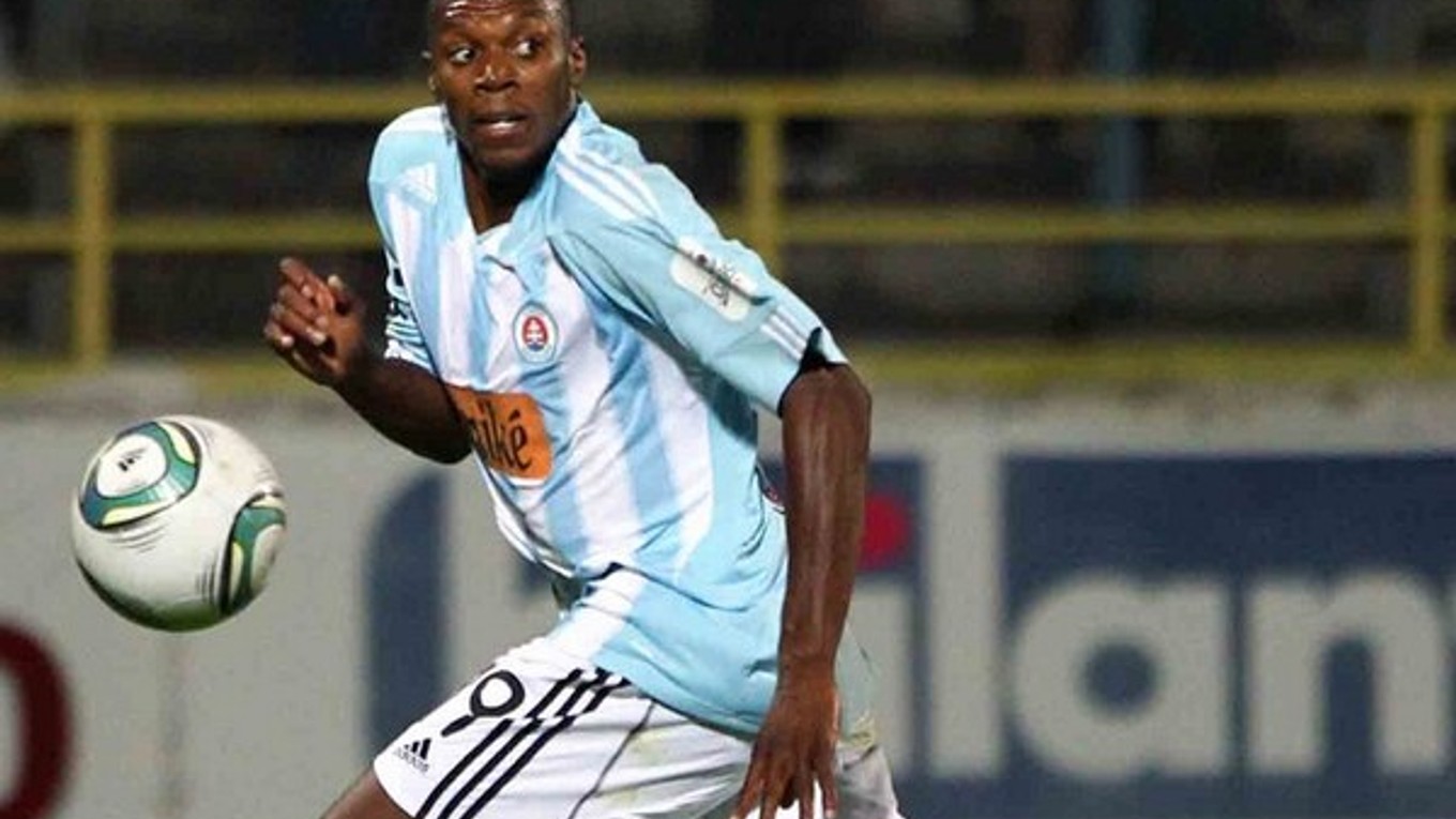 Karim Guédé v drese Slovana Bratislava v roku 2011.