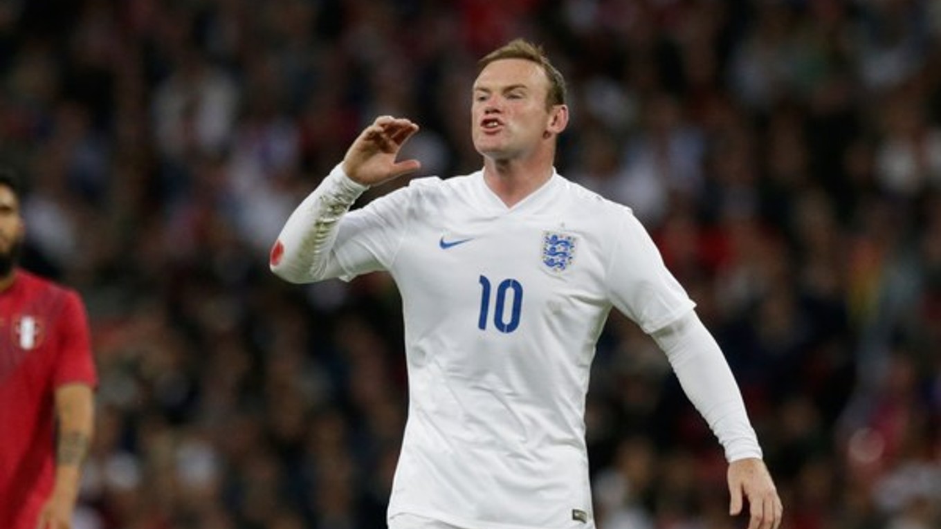 Anglický reprezentant Wayne Rooney.