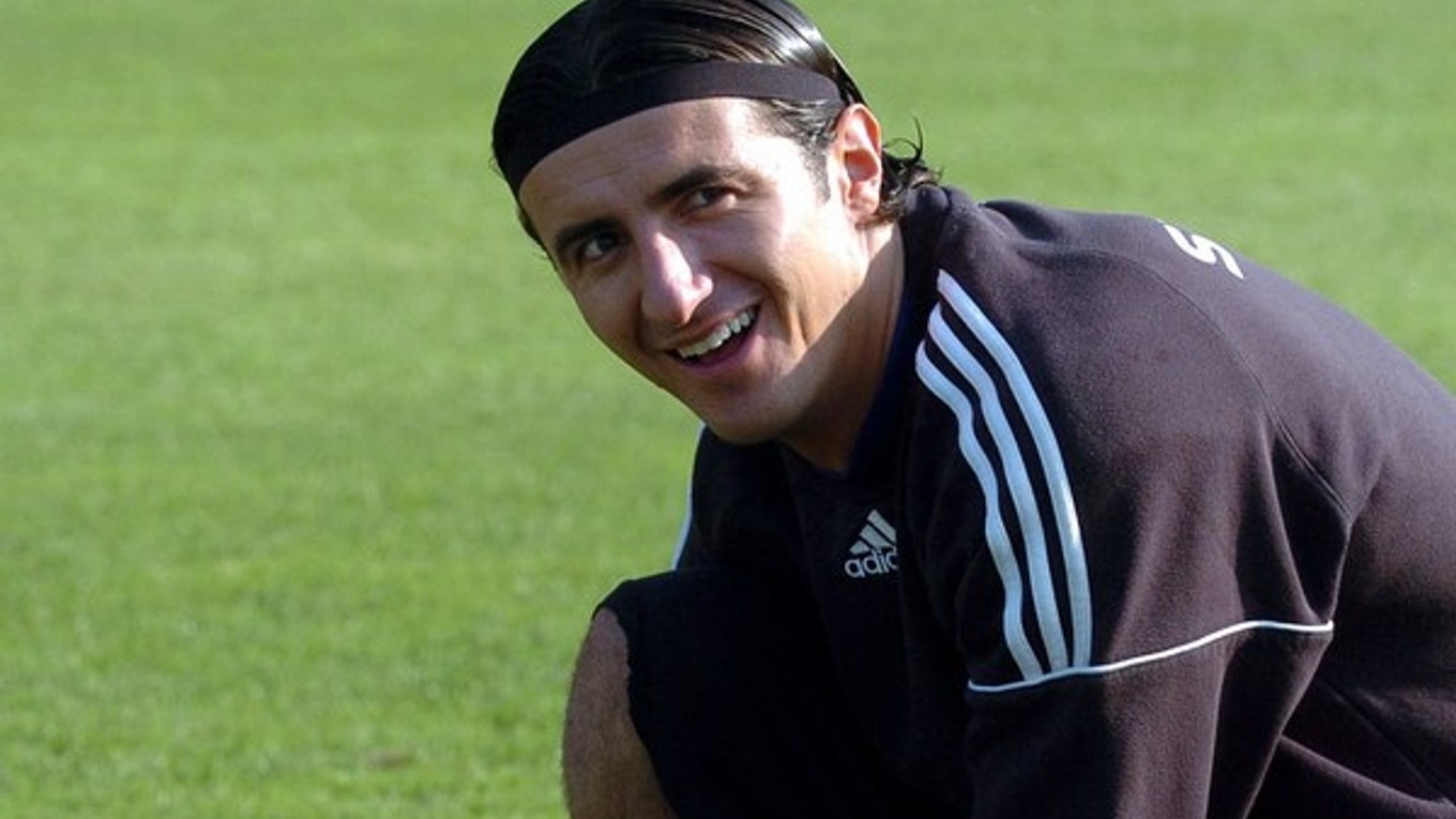 Kamil Čontofalský počas tréningu slovenskej reprezentácie v roku 2007.