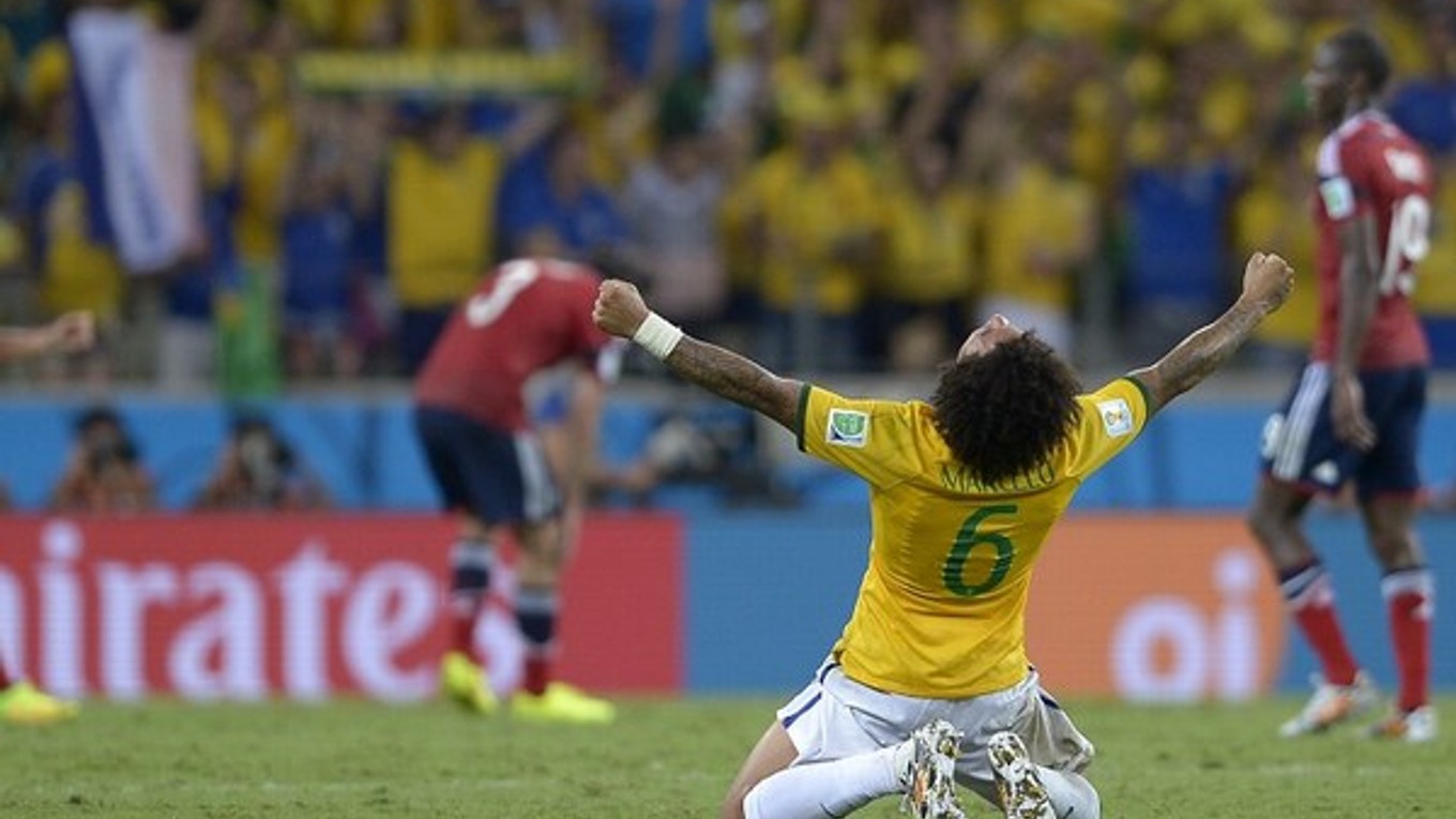 Takto Marcelo oslavoval postup do semifinále.