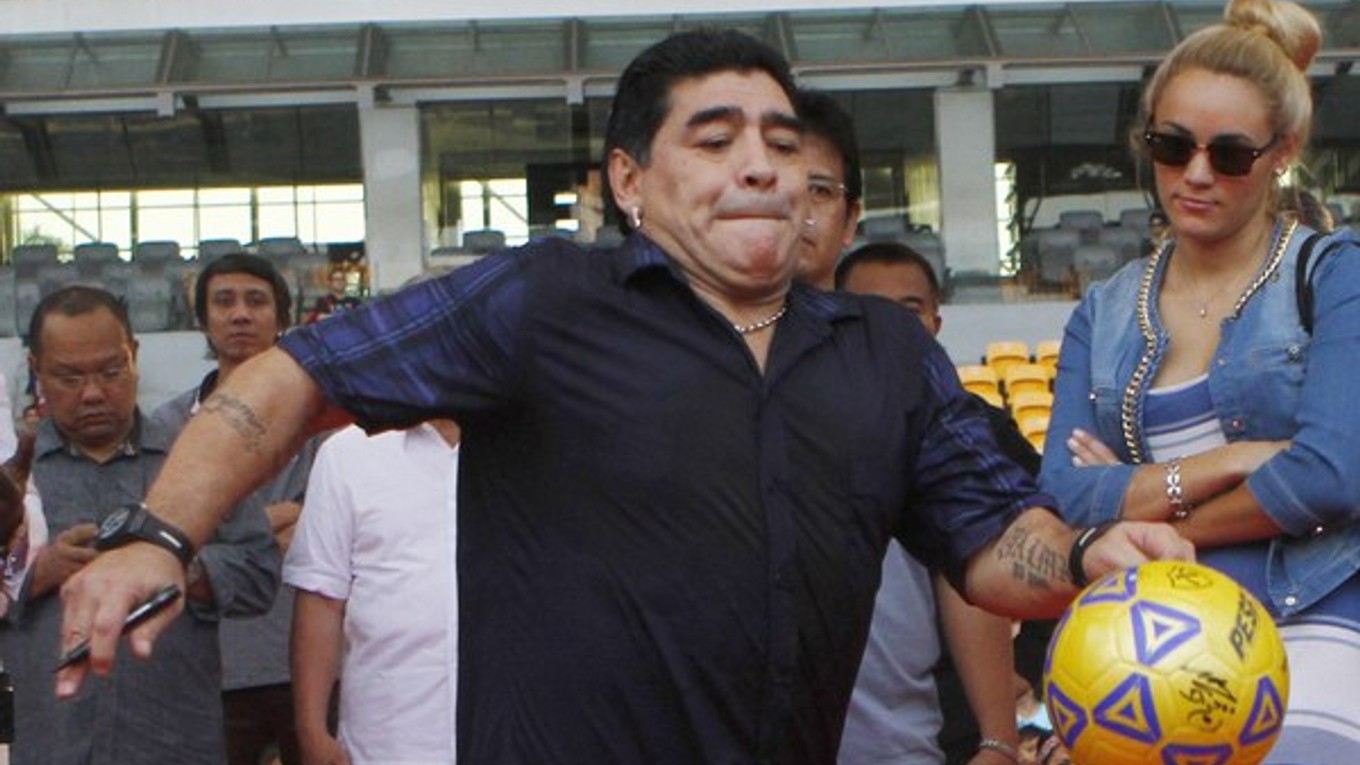 Majster sveta 1986 Argentínčan Diego Maradona.