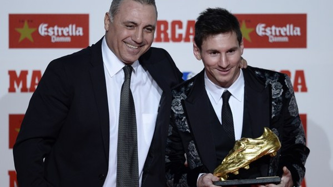 Christo Stoičkov (vľavo) a Lionel Messi.