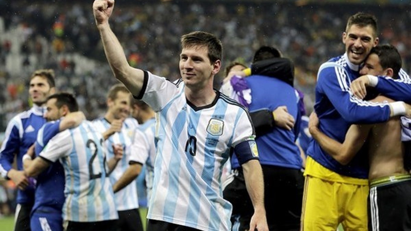 Lionel Messi sa tešil po postupe do finále MS.