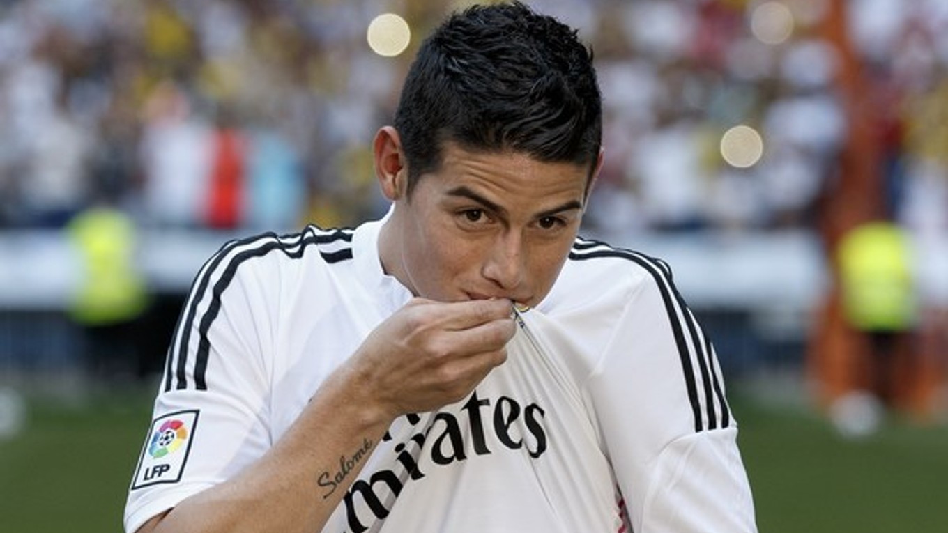 James Rodríguez je v drese Realu Madrid len pár dní.