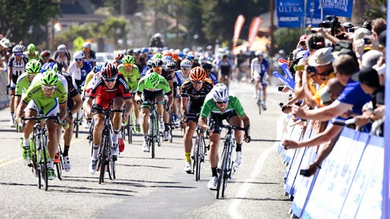 Peter Sagan v 5. etape Okolo Kalifornie vyhral špurt pelotónu.
