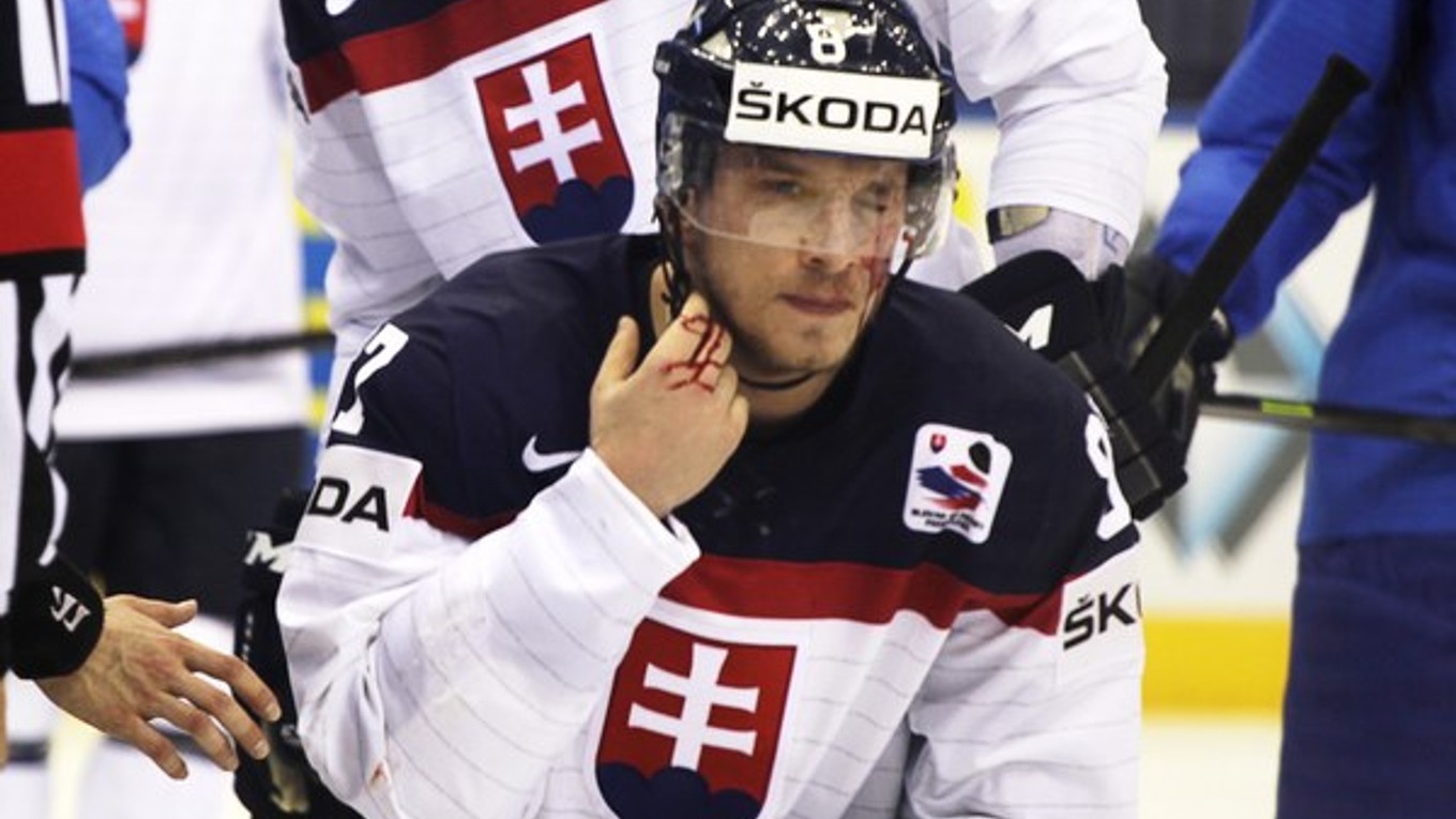 Zranený Marcel Haščák.