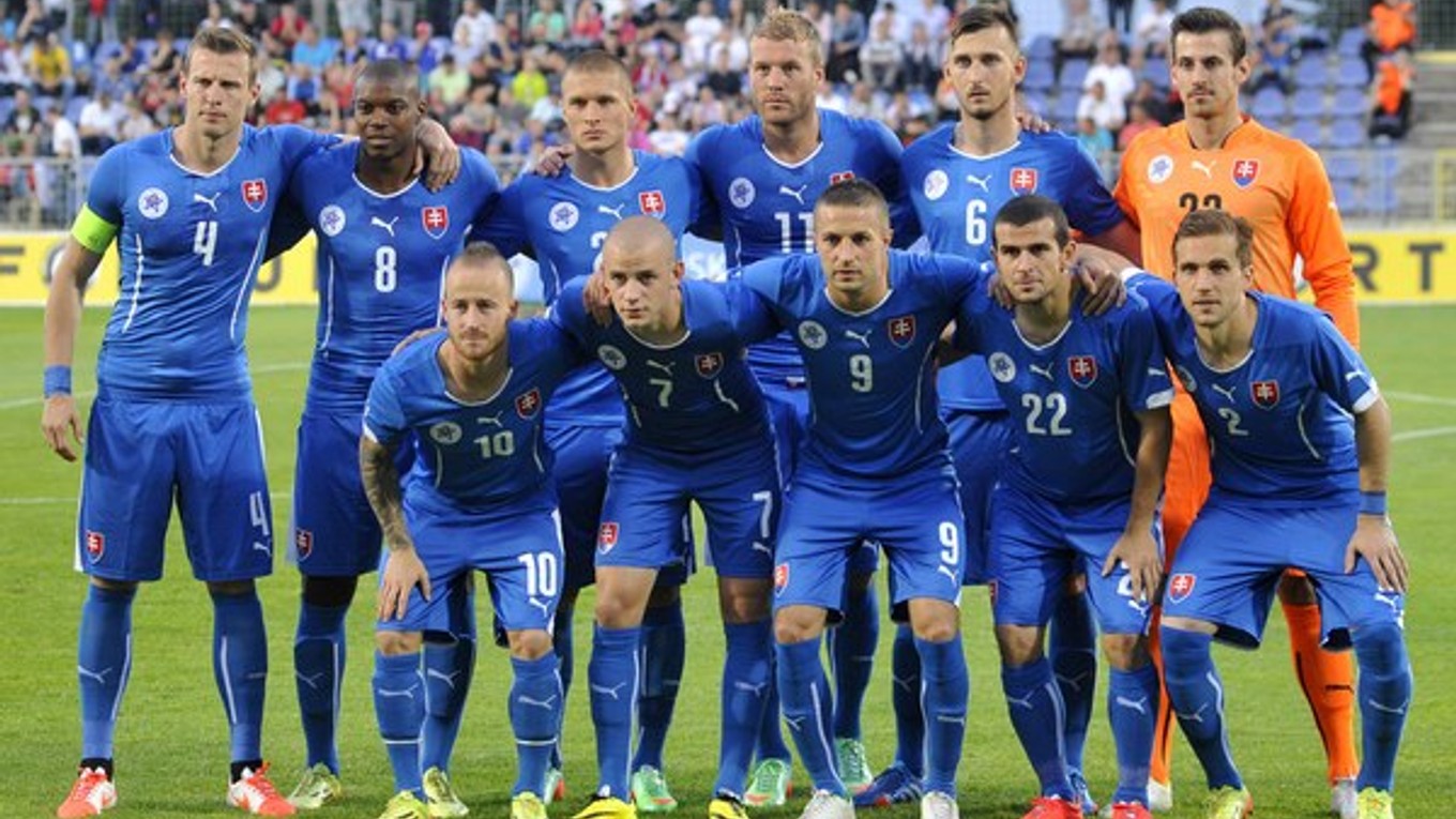 Slovenská reprezentácia pred piatkovým zápasom s Čiernou Horou.