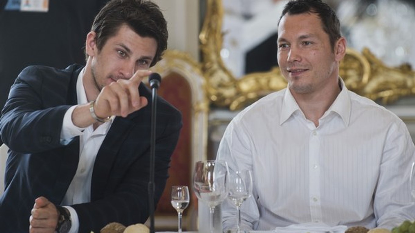 Na snímke vľavo Marek Hrivík a Ladislav Nagy.