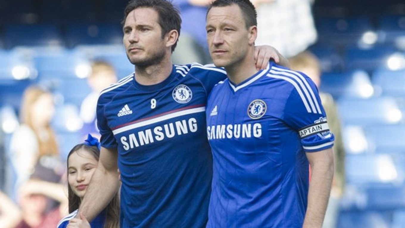 John Terry (vpravo) a Frank Lampard.
