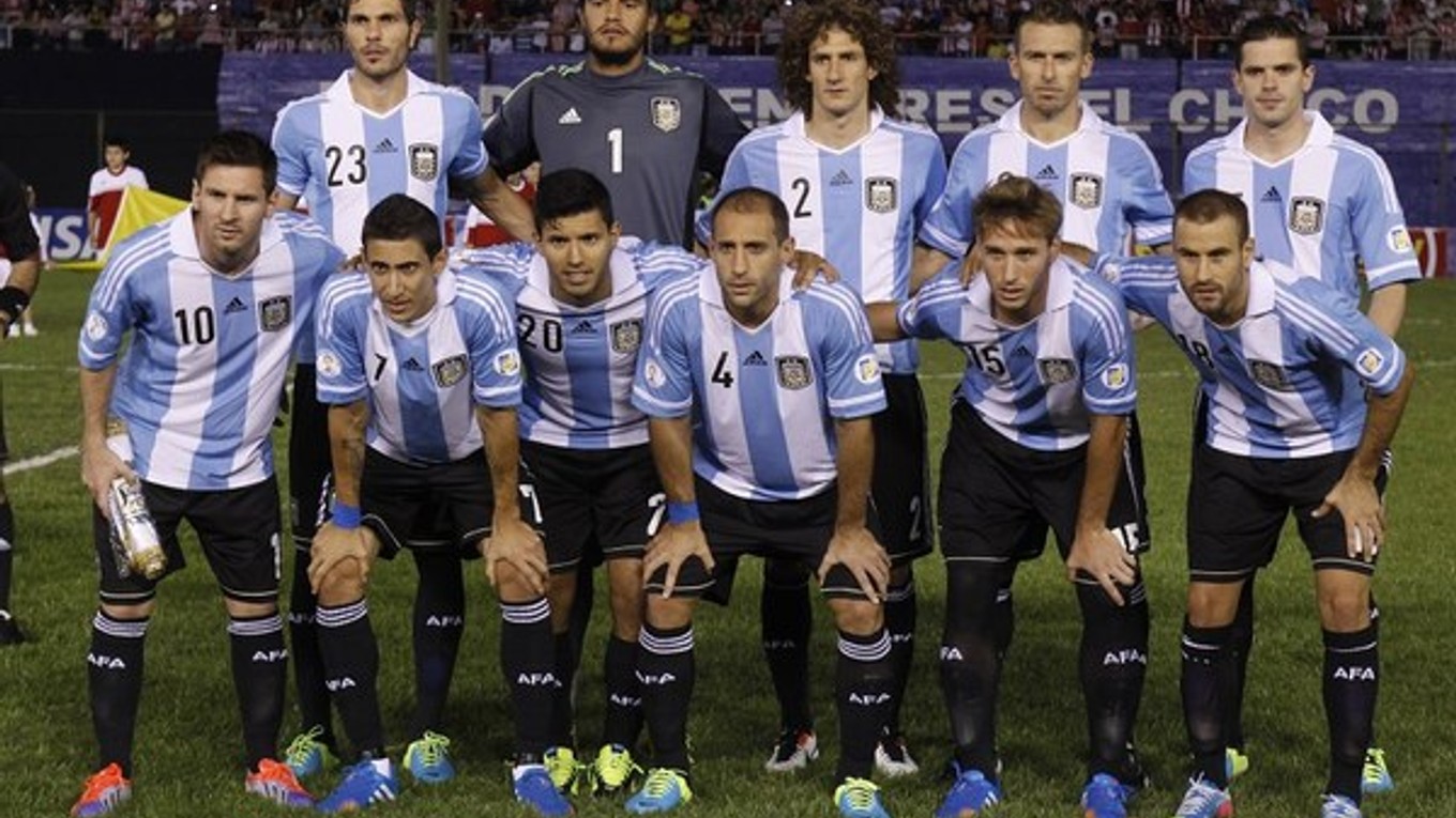 Argentínsky tím pred kvalifikačným zápasom MS proti Paraguaju.