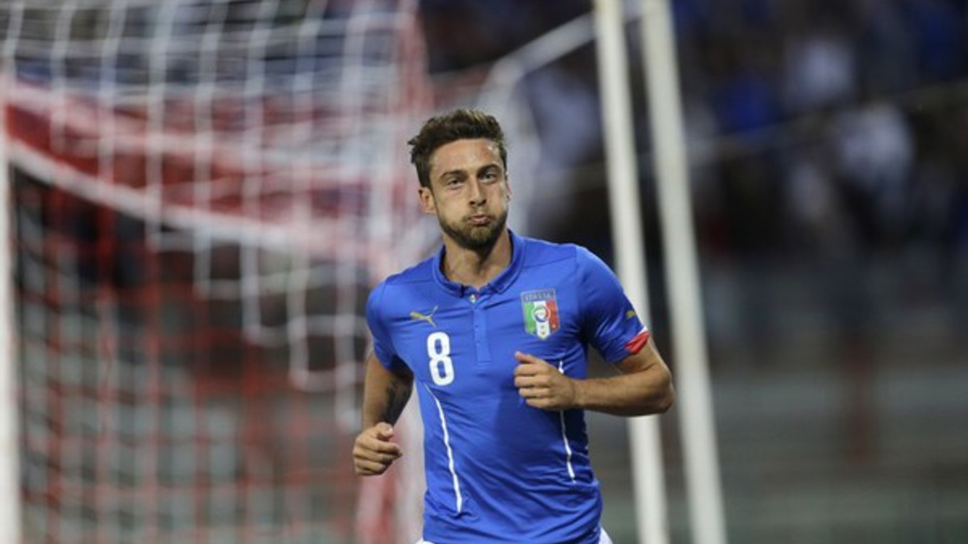Talian Claudio Marchisio po tom, čo strelil prvý gól zápasu.