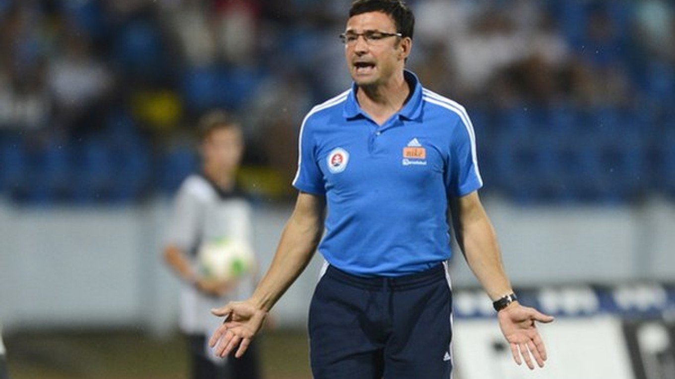 Samuel Slovák ešte ako tréner Slovana Bratislava.