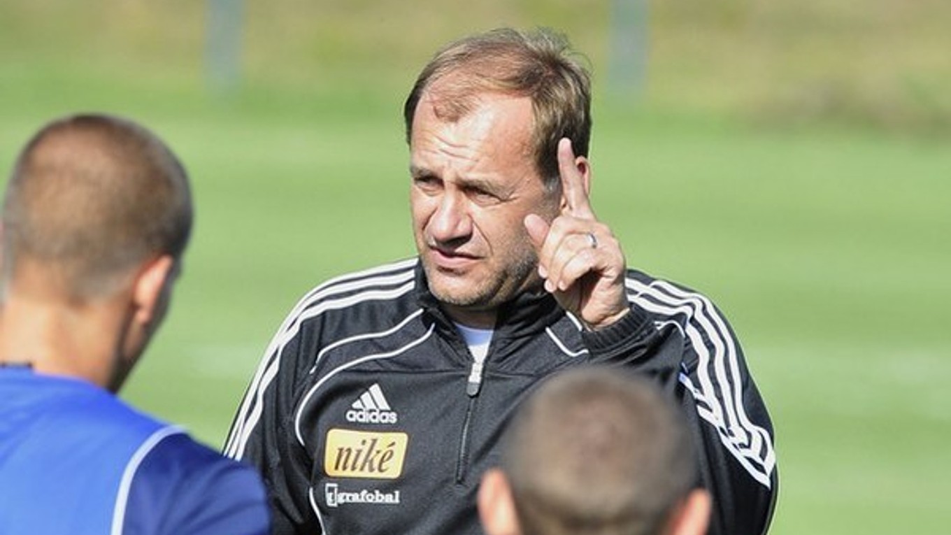 Vladimír Weiss ešte ako tréner Slovana Bratislava.