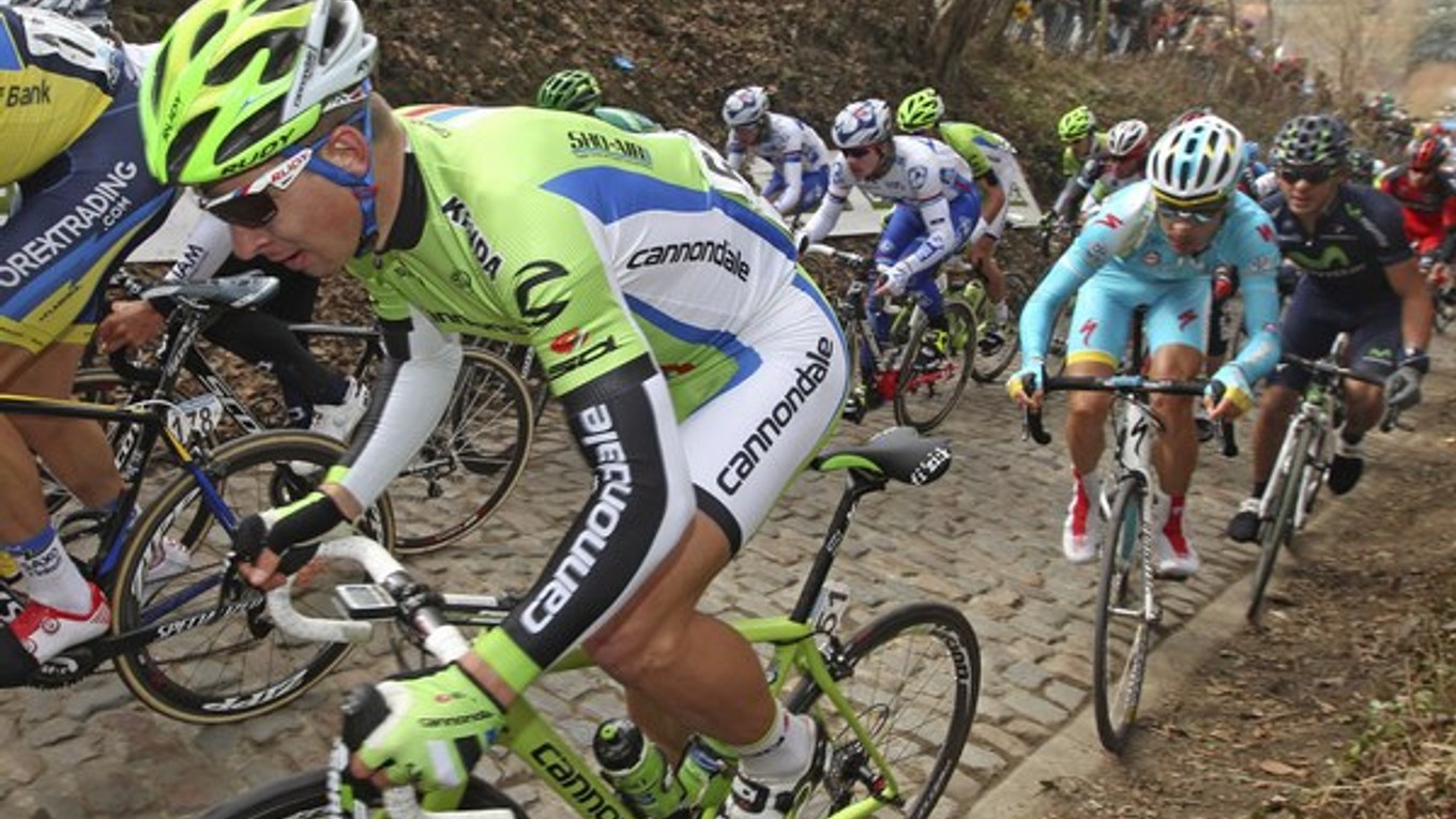 Peter Sagan na Koppenbergu.