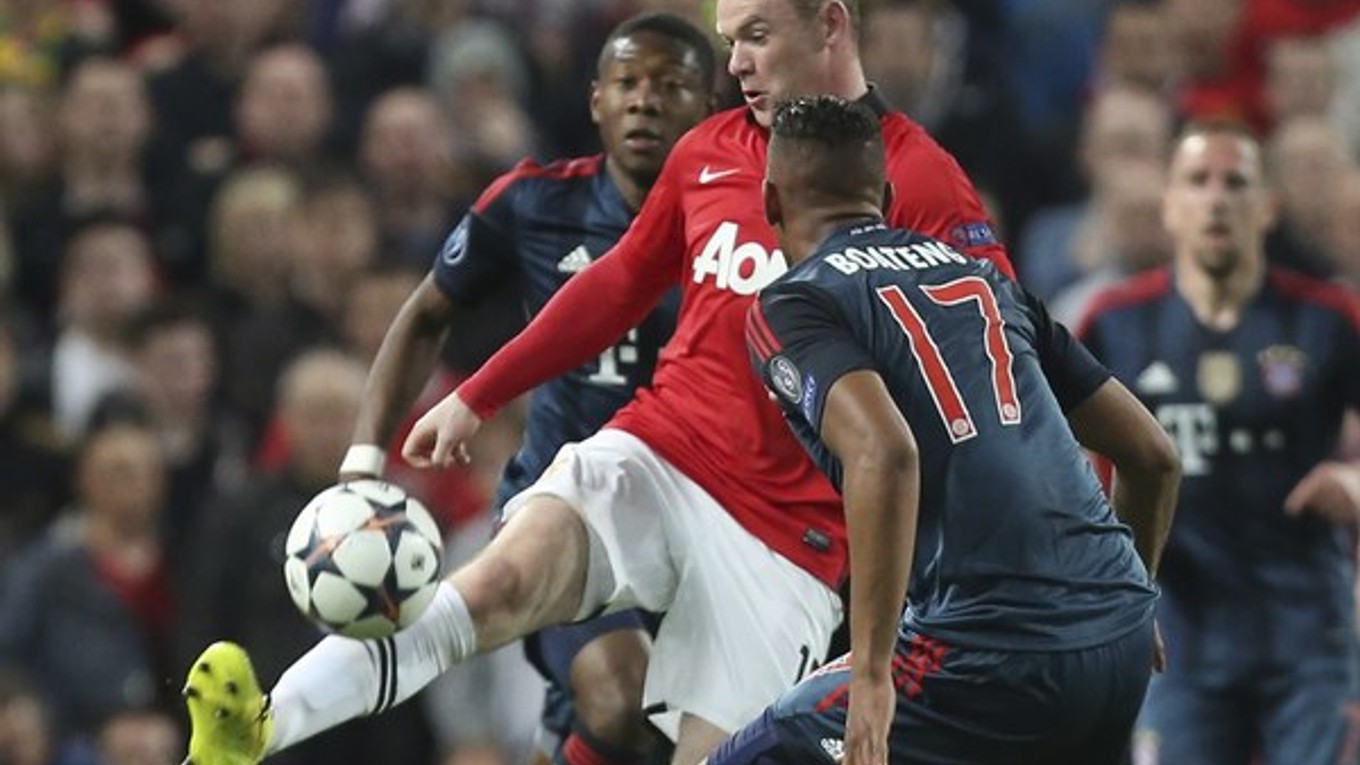 Útočník Manchestru United Wayne Rooney môže klubu v odvete s Bayernom chýbať.