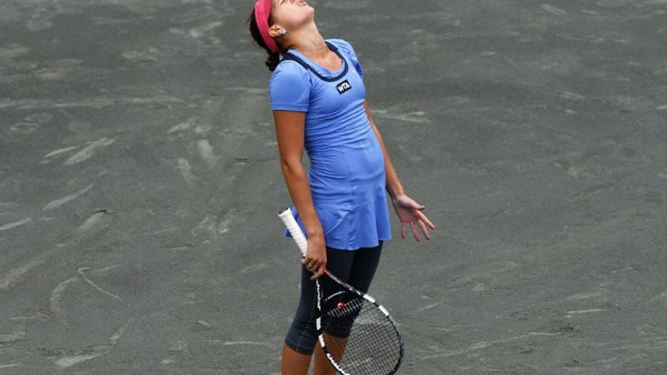 Slovenská tenistka Jana Čepelová počas finále.