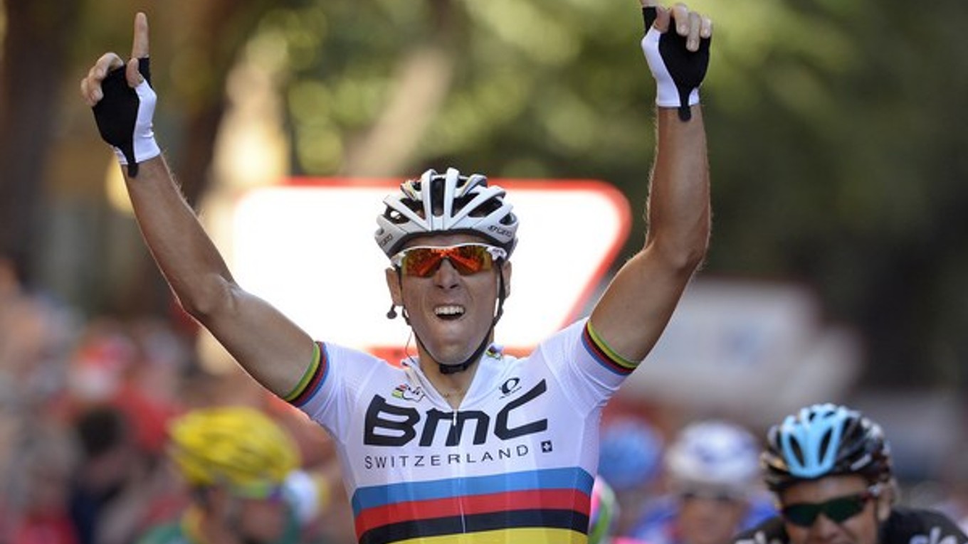 Belgický cyklista Philippe Gilbert z tímu BMC.