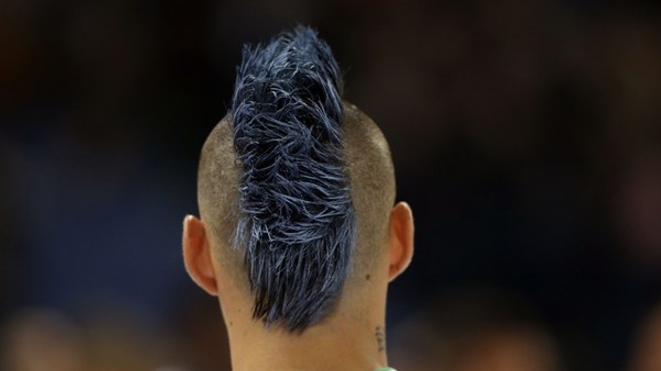 Hamšík si po zápase zafarbil vlasy do klubových farieb.