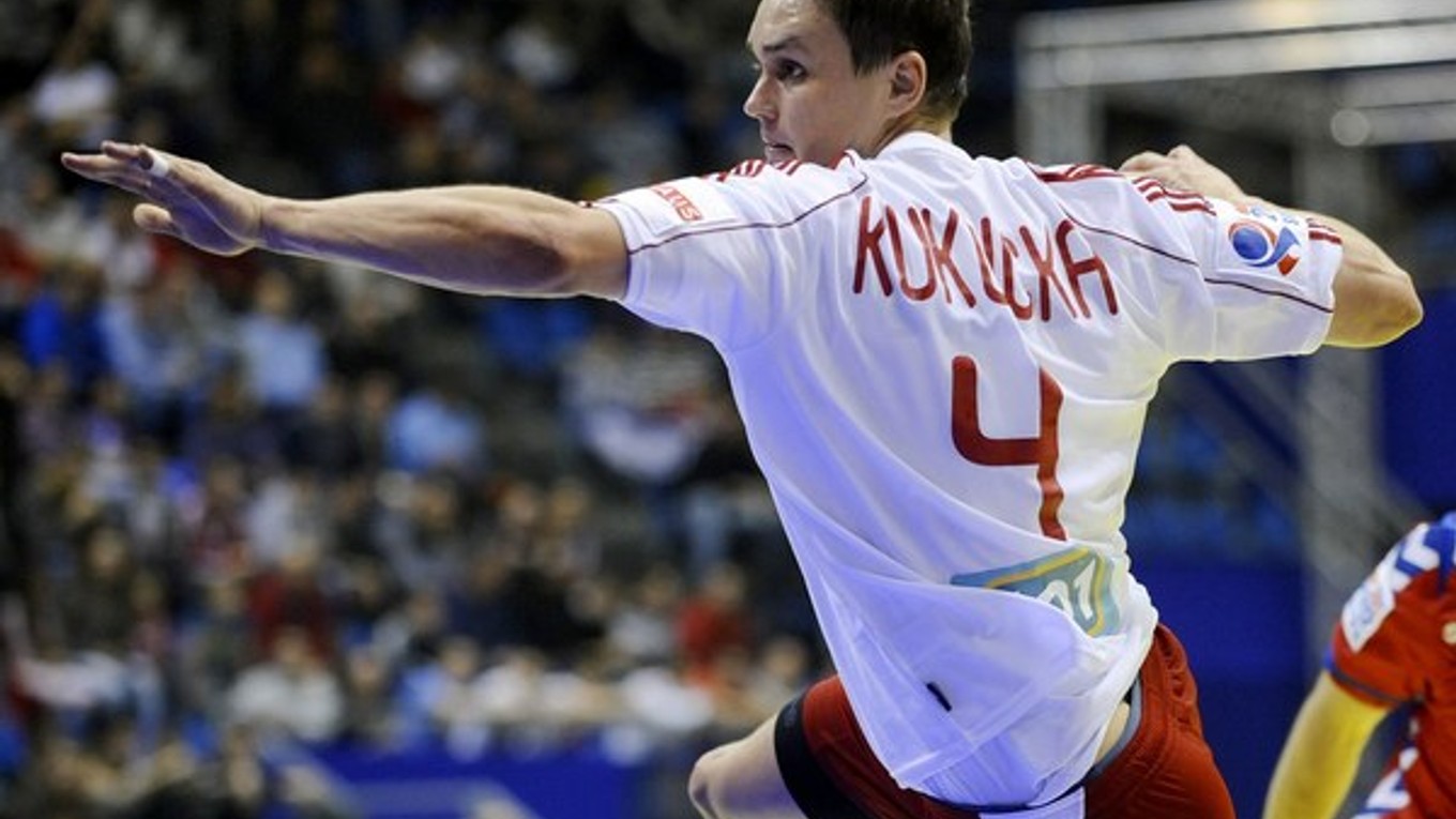 Peter Kukučka počas zápasu za slovenskú reprezentáciu.