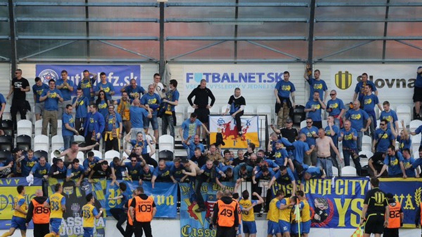 Fanúšikovia po finálovom zápase Slovnaft Cupu.