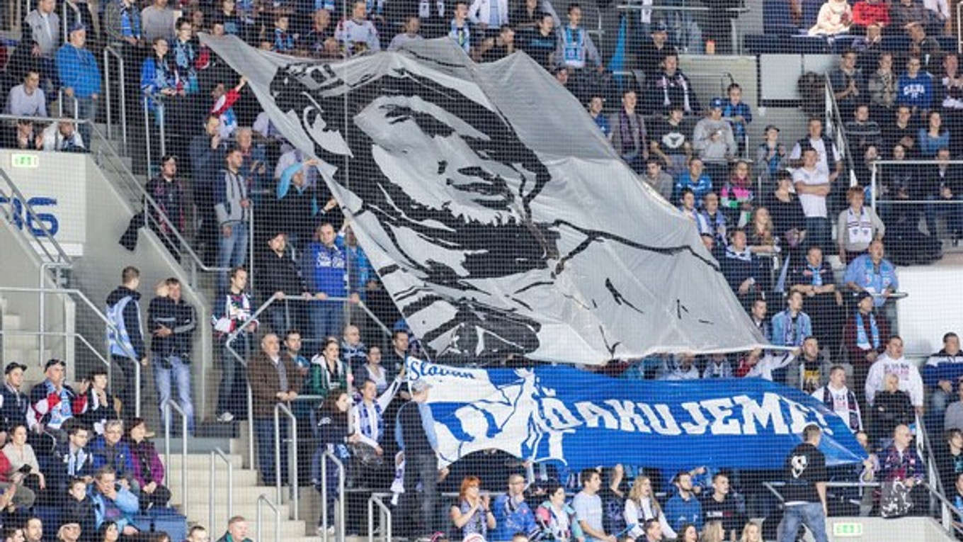 Fanklub hokejového Slovana Bratislava.