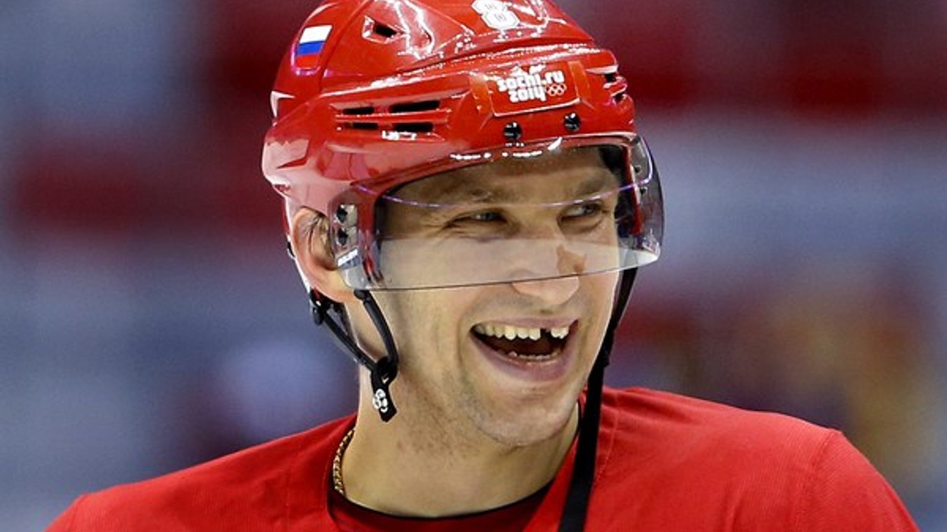Ruský hokejista Alexander Ovečkin.