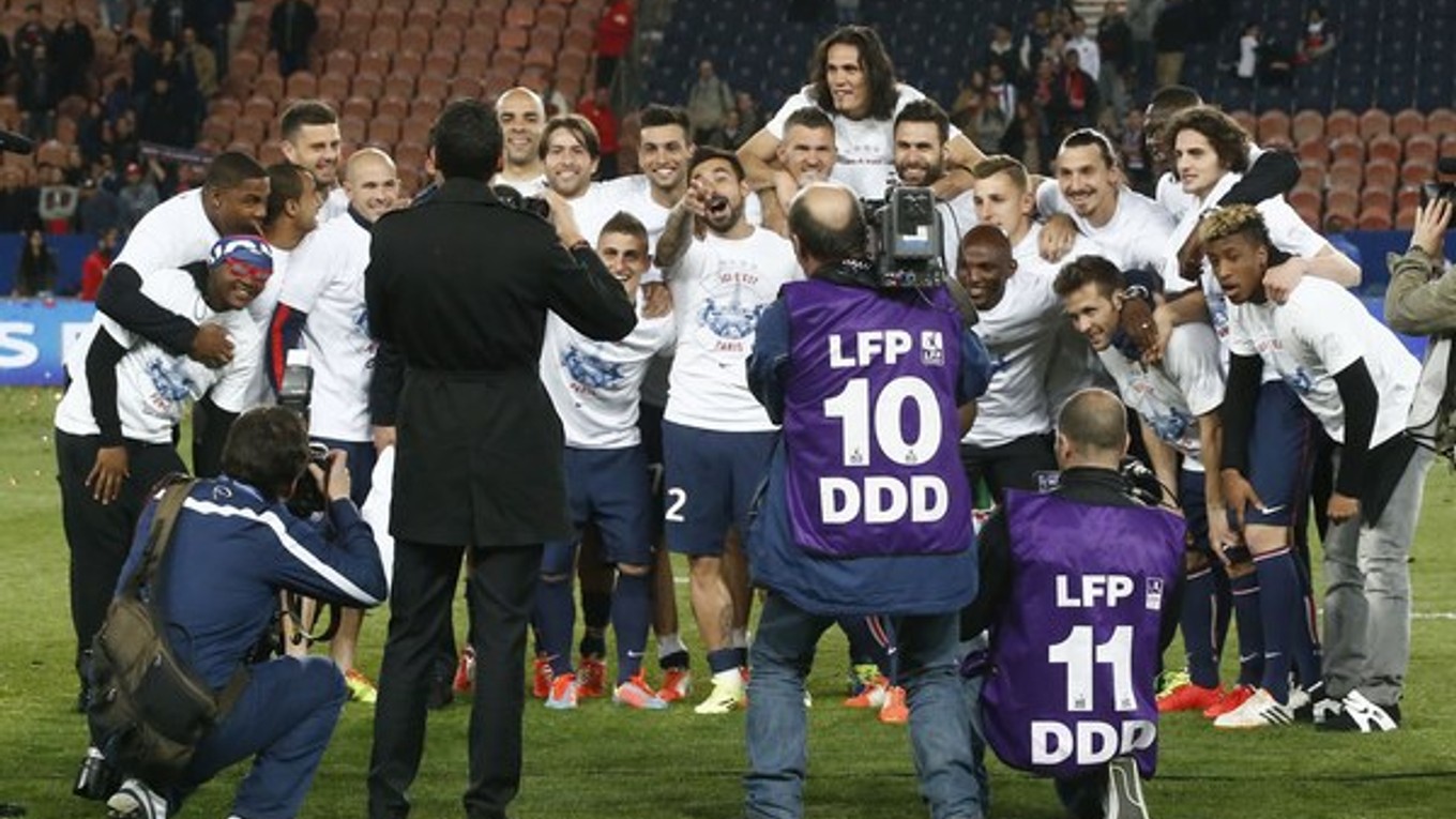 Majstrovské oslavy Paríža St. Germain.