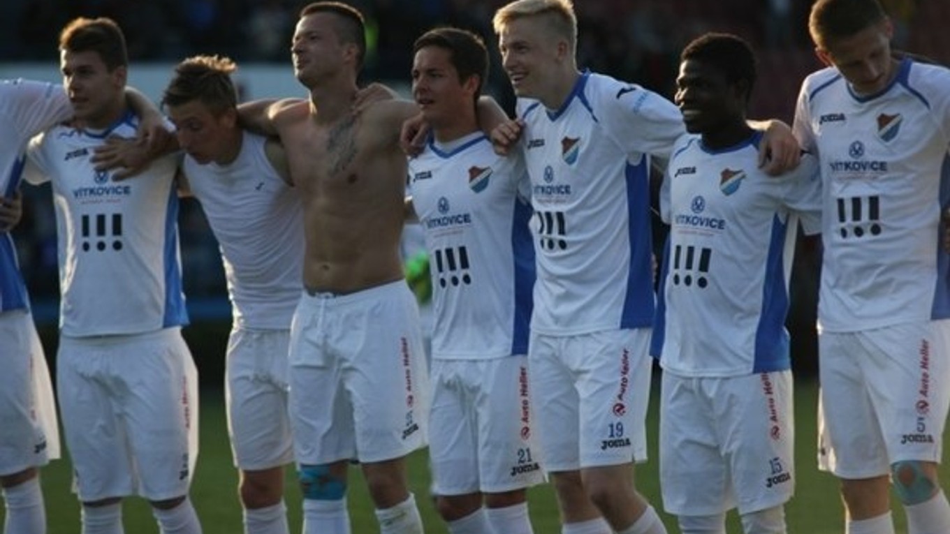 Futbalisti Baníka Ostrava sa potešili z víťazstva.