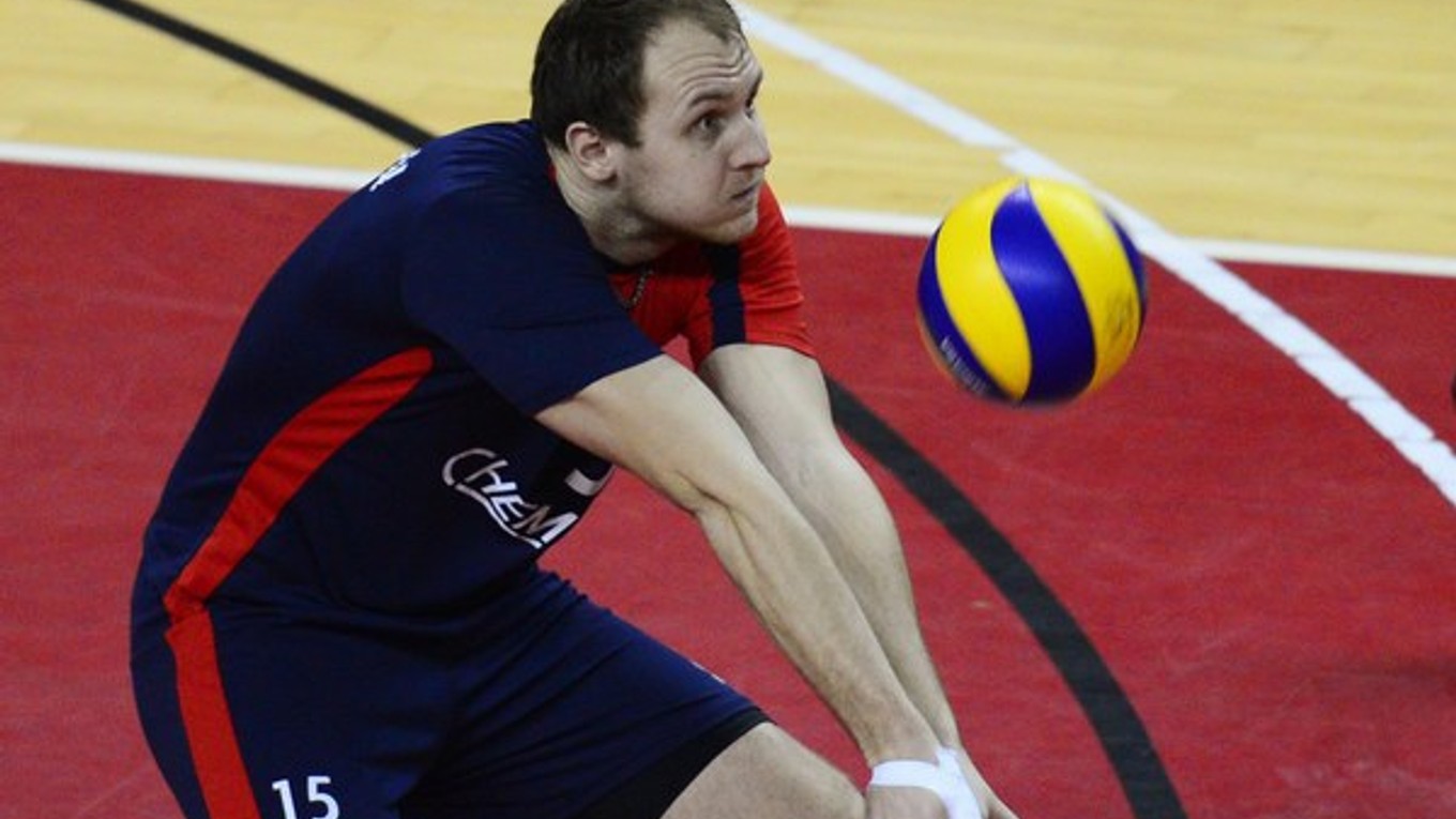 Volejbalista Humenného Miroslav Jakubov.