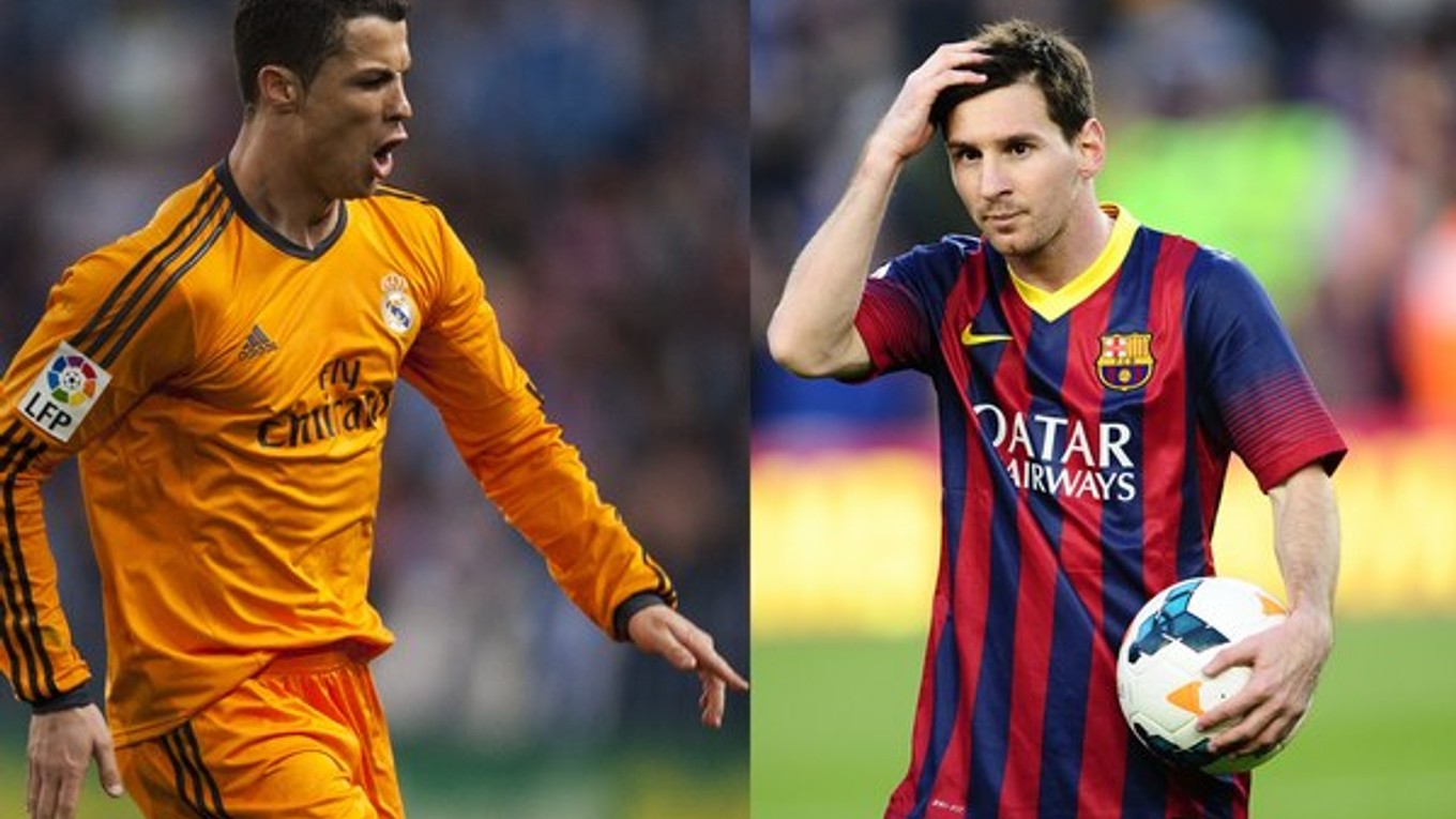 Cristiano Ronaldo a Lionel Messi.