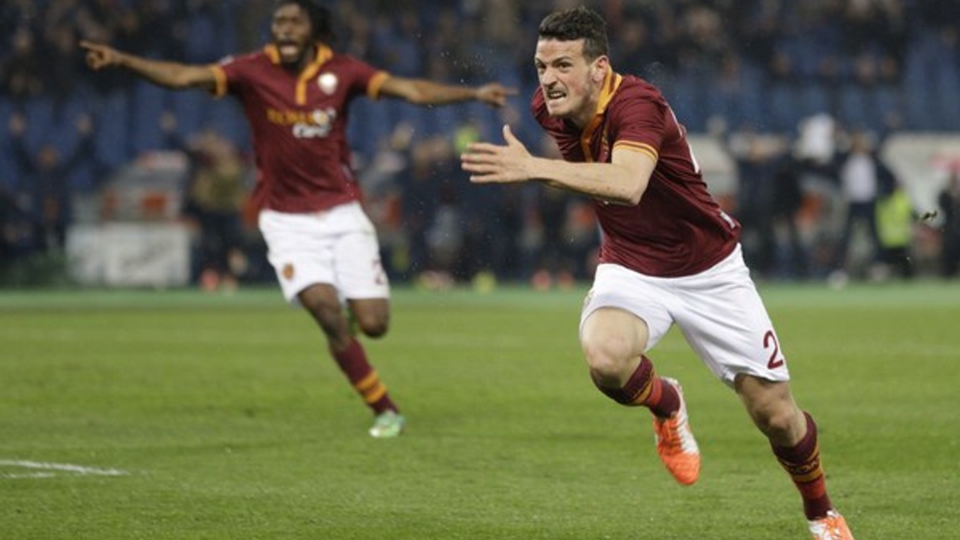 Alessandro Florenzi (vpravo) oslavuje víťazný gól.
