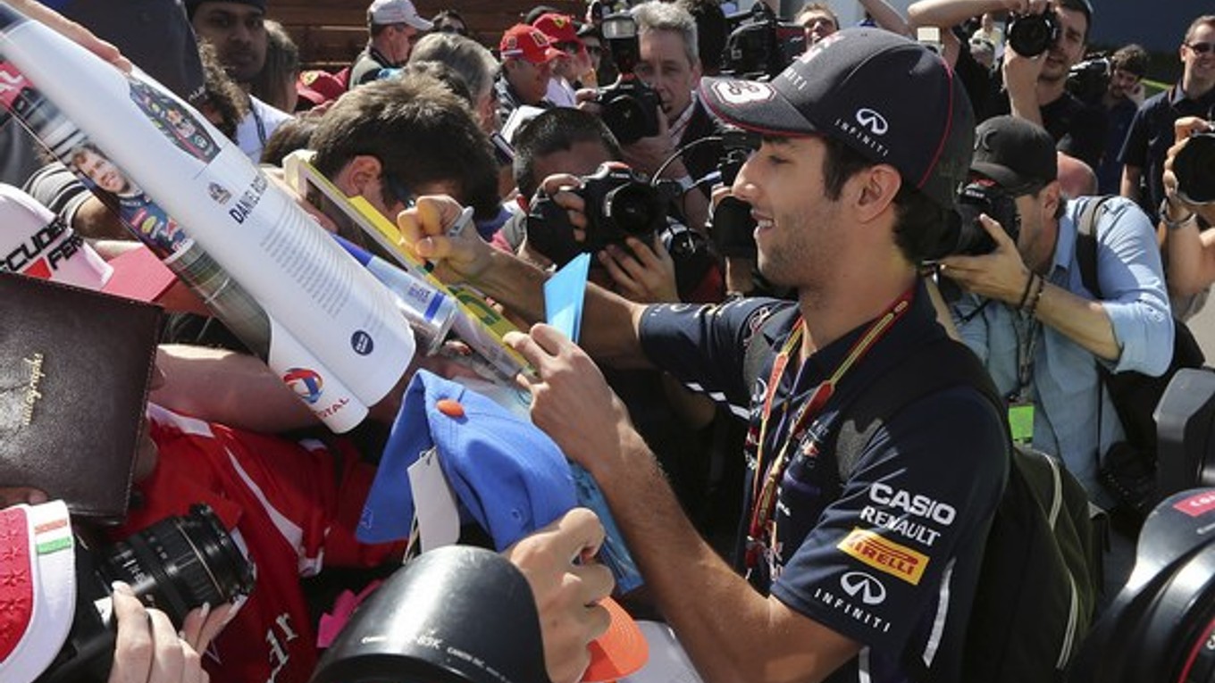 Austrálsky pilot formuly 1 Daniel Ricciardo z tímu Red Bull.