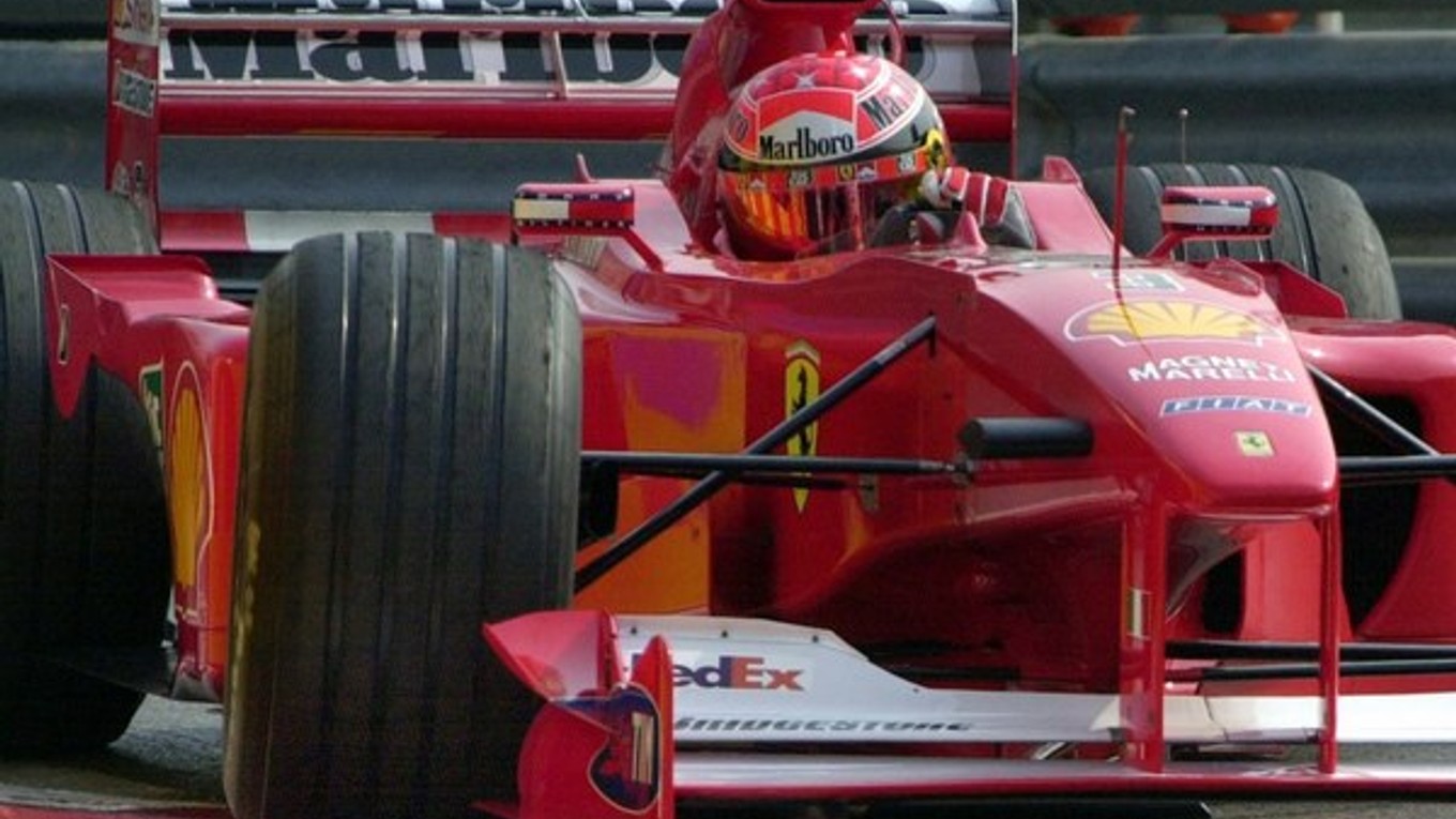 Michael Schumacher pre Ferrari získal po dlhých rokoch v roku 2000 opäť titul majstra sveta. Automobil z majstrovskej sezóny na Veľkej cene Monaka.
