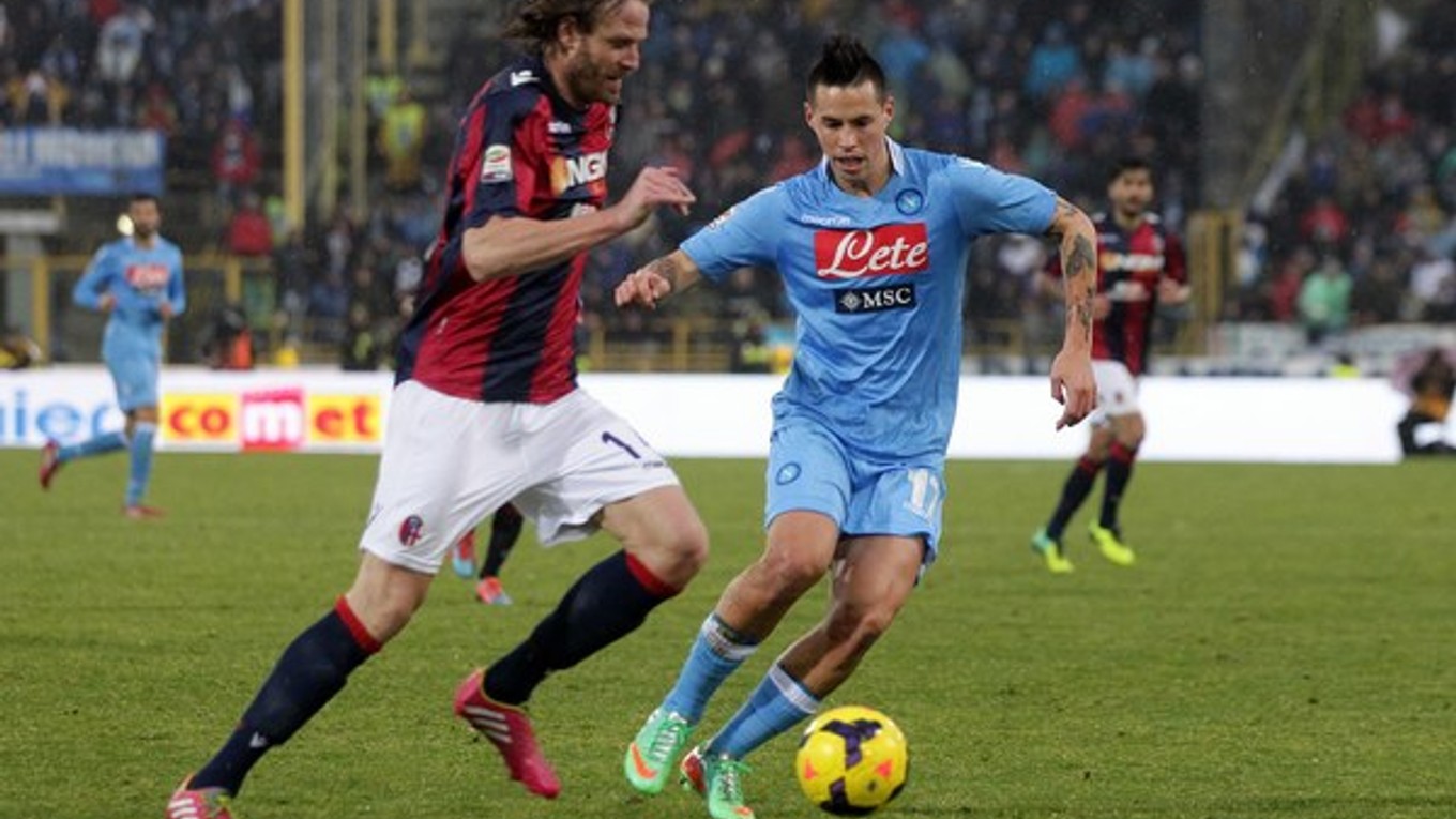 Marek Hamšík už po zranení nastúpil na zápas.