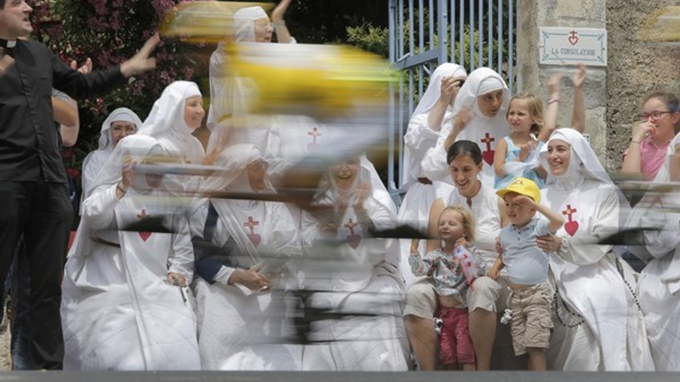 Takto zachytil jeden z reportérov Austrálčana Simona Gerransa počas minuloročnej Tour de France.
