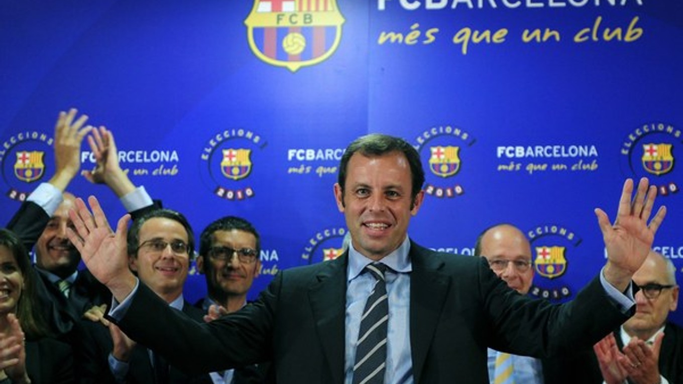 Rosell bol zvolený za prezidenta Barcelony v roku 2010.