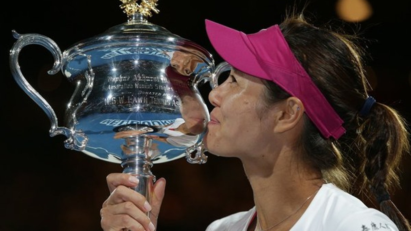 Čínska tenistka Na Li sa v Melbourne tešilla z výhry.
